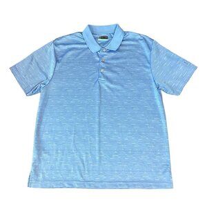 PGA Tour Men's Polo Golf Shirt Short Sleeve Sz XL Blue 39X